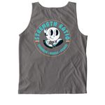 SR Beach Vibes, a Grey Comfort Colors Tank Top (back-view)