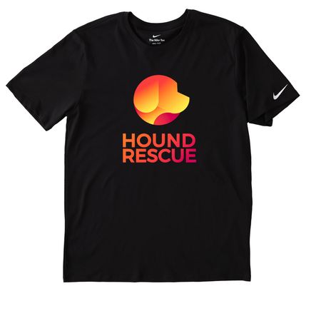 Wear Hope. Save Hounds., a Black Nike Dri-FIT Jersey Blend Performance Tee