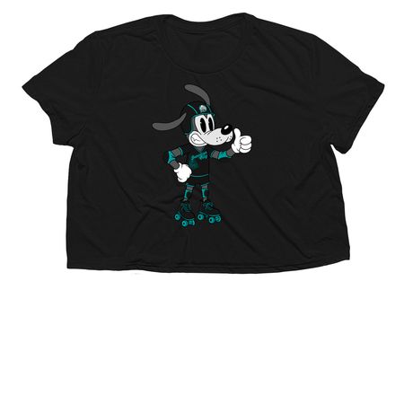 Derby for the Dogs Fundraiser, a Black Women?s Flowy Cropped Tee