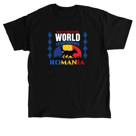 FCI Mondioring Fundraising!, a Black Classic Unisex Tee