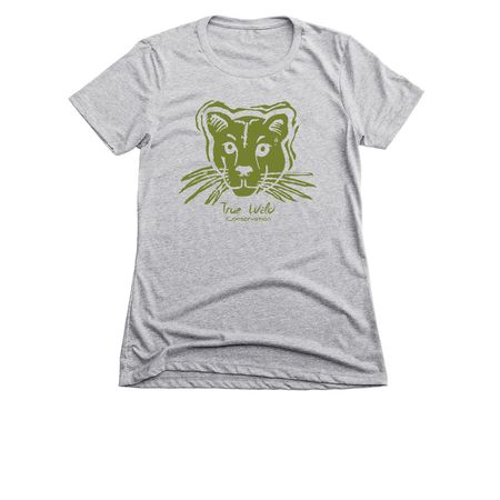 Be Wild, a Dark Heather Grey Women's Slim Fit Tee
