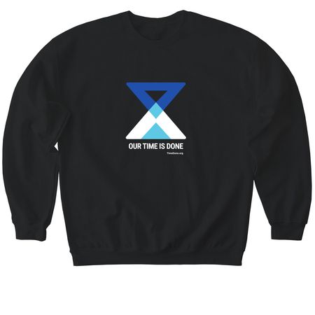 TimeDone Classic, a Black Softstyle Crewneck Sweatshirt