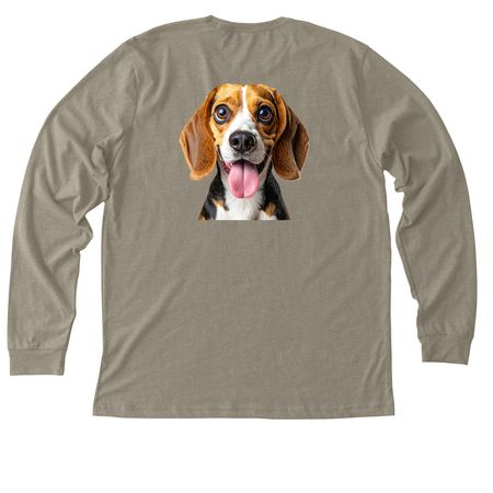 Derp Mode Activated - Beagle, a Heather Stone Premium Long Sleeve Tee