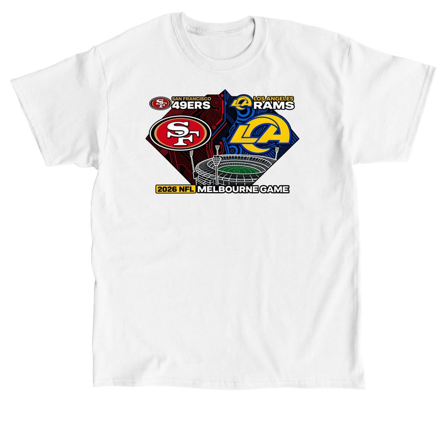 Official San Francisco 49ers vs. Los Angeles, a White Classic Unisex Tee