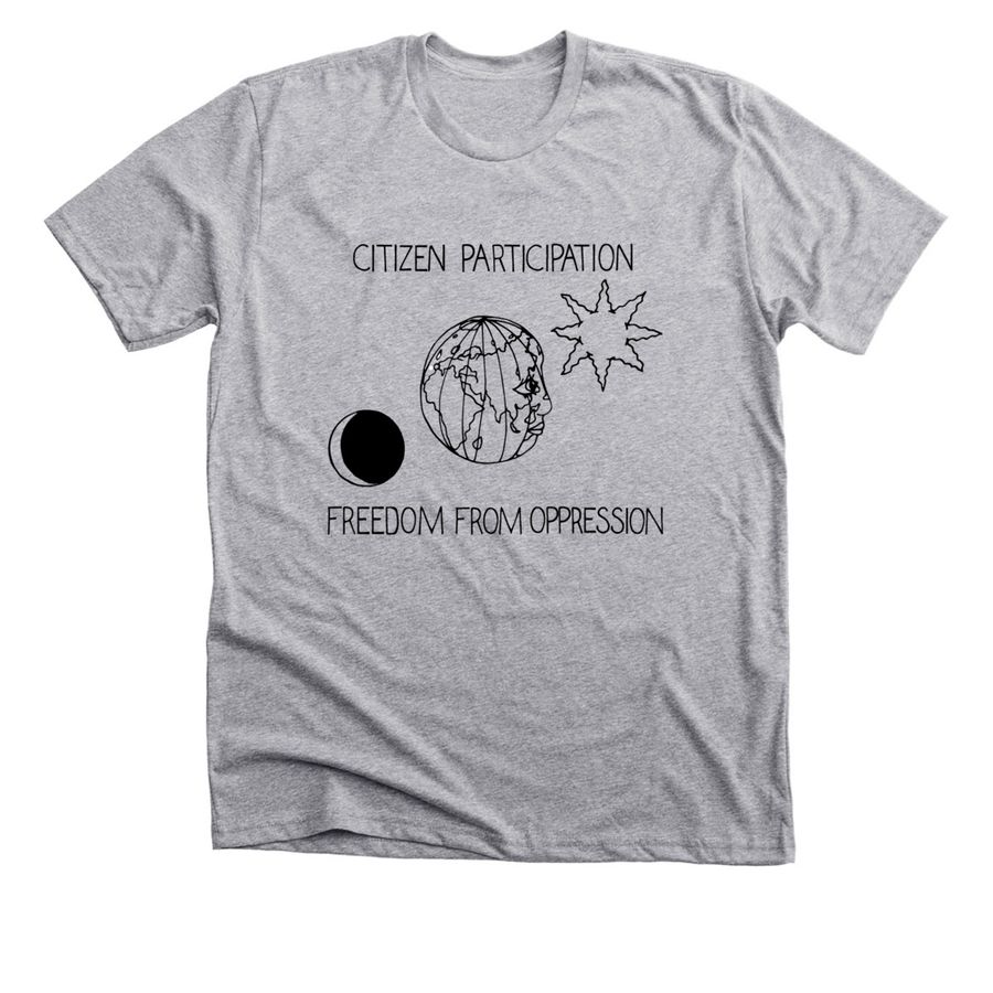 Citizen Participation, a Athletic Heather Premium Unisex Tee