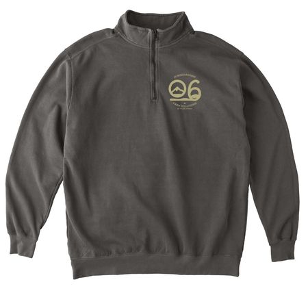 O6 Quarter Zip, a Pepper Comfort Colors Quarter Zip Pullover