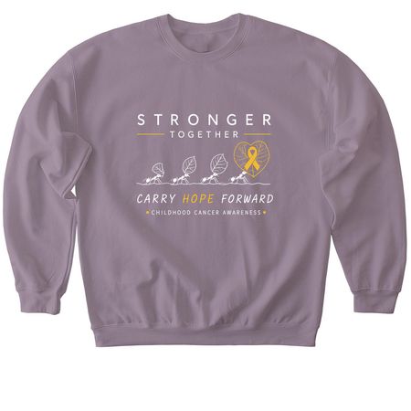 Stronger Together - Carry Hope Forward&nbsp;, a Paragon Softstyle Crewneck Sweatshirt