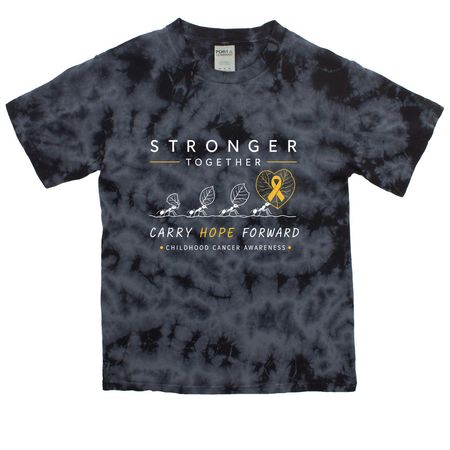 Stronger Together - Carry Hope Forward&nbsp;, a Black Youth Crystal Tie Dye Tee