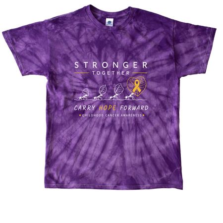 Stronger Together - Carry Hope Forward&nbsp;, a Purple Classic Tie Dye Tee