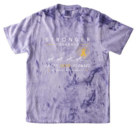 Stronger Together - Carry Hope Forward&nbsp;, a Amethyst Comfort Colors Colorblast Tee