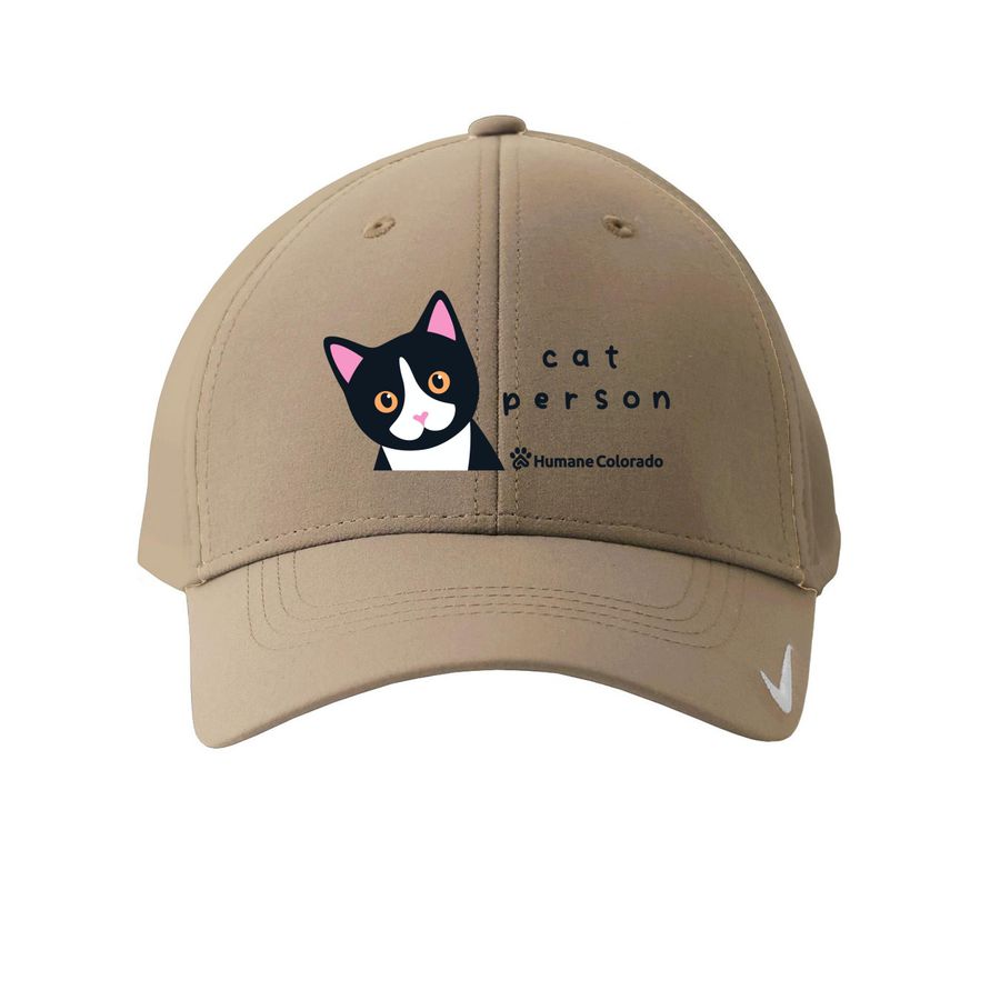 cat person, a Khaki Printed Nike Dri-FIT Legacy Performance Cap