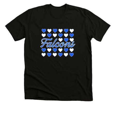 Mo's Falcon Friends Fundraiser (Font Only), a Black Heather Premium Unisex Tee