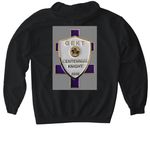 Grand Encampment Knights Templar, USA, PHA, a Black Gildan Softstyle Pullover Hoodie (back-view)