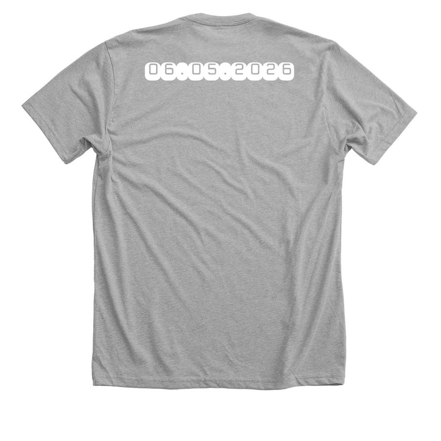 R&C2 Merch, a Athletic Heather Premium Unisex Tee (back-view)
