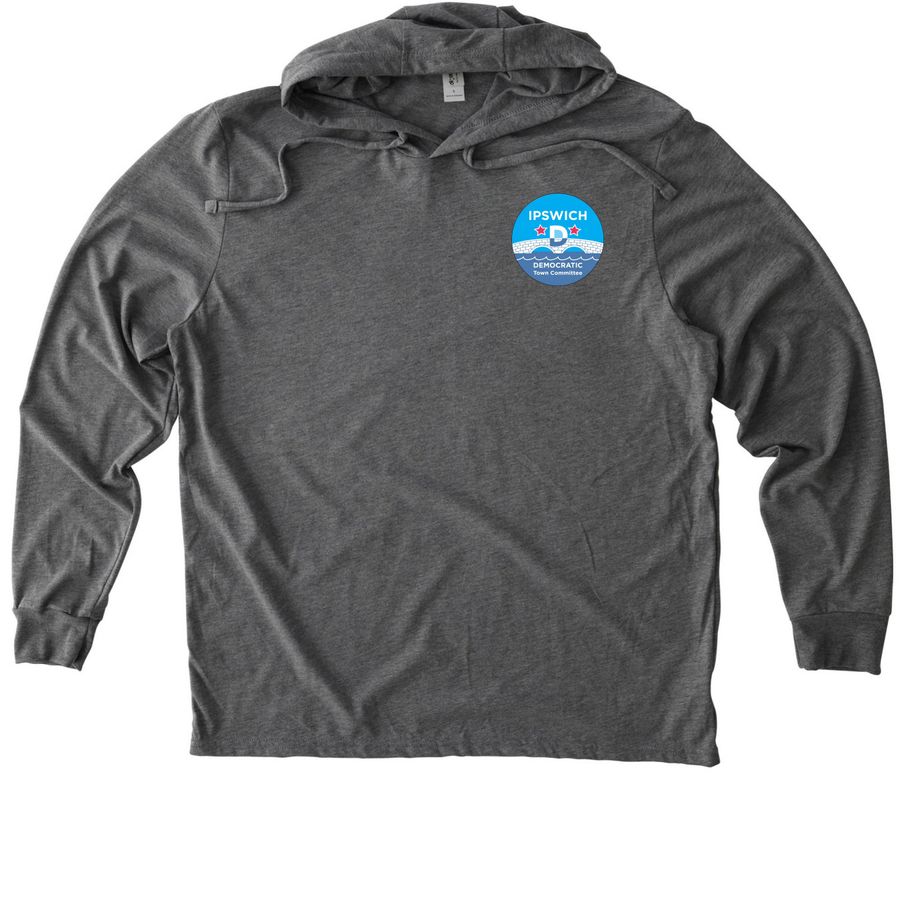 IDTC Pullover Hoodie, a Aluminum Grey Allmade Eco Triblend Hoodie Tee