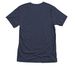 Eat Local, a Vintage Navy Triblend Unisex Tee (back-view)