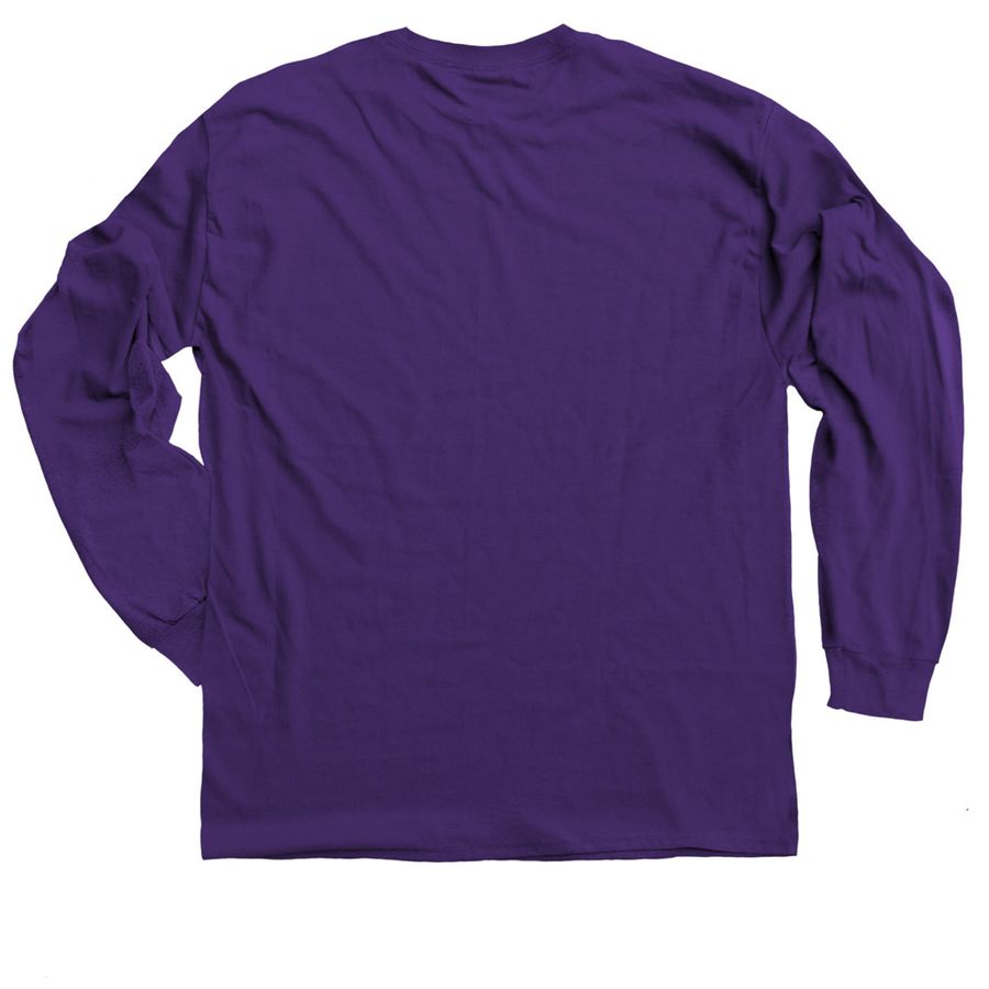 Do No Harm. Do the Work., a Purple Classic Long Sleeve Tee (back-view)