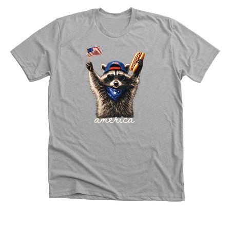Feral America, a Athletic Heather Premium Unisex Tee