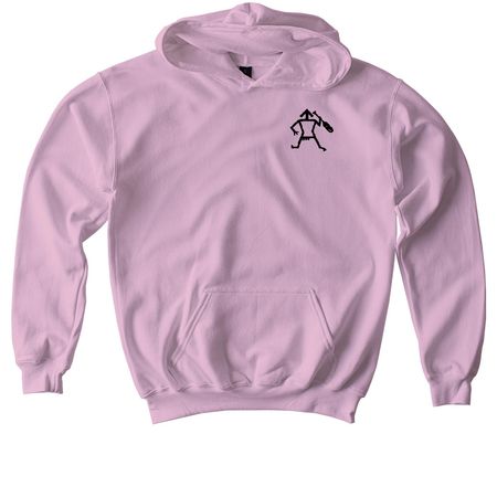 Lochsa Map, a Light Pink Softstyle Youth Pullover Hoodie