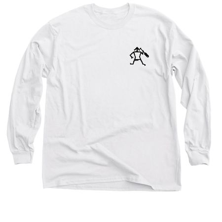 Lochsa Map, a White Classic Long Sleeve Tee