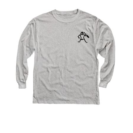 Lochsa Map, a Sport Grey Youth Long Sleeve Tee