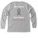 Brain Tumor Awareness, a Athletic Heather Premium Long Sleeve Tee (back-view)