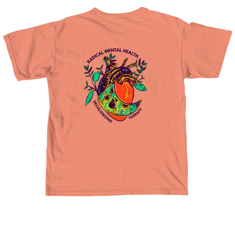 POLITICIZE YOUR PRACTICE, a Terracotta Comfort Colors Unisex Tee (back-view)