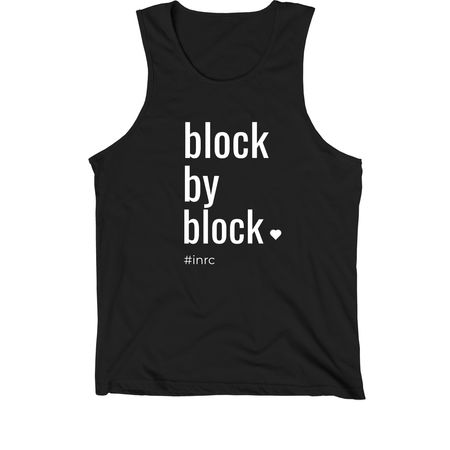 Block By Block Shirts, a Black Premium Cotton Tank