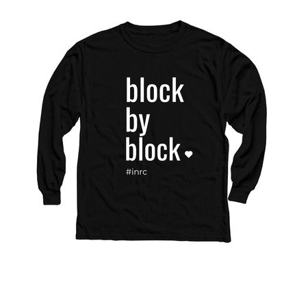 Block By Block Shirts, a Black Youth Long Sleeve Tee