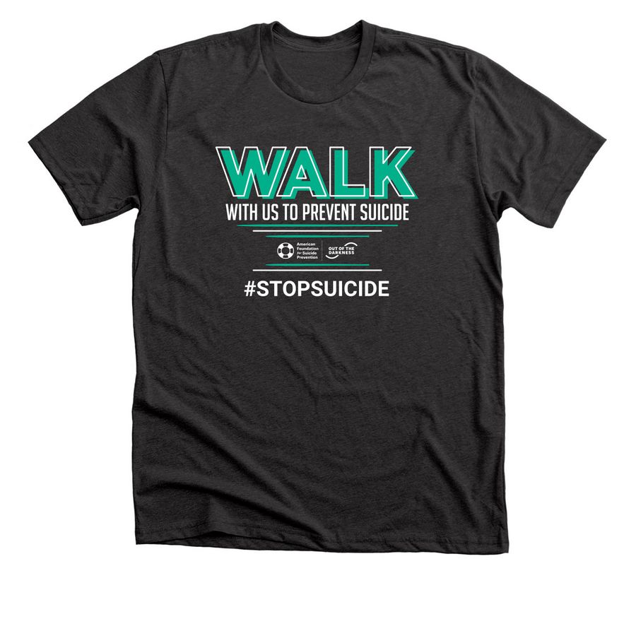 Psi Chi Merch for Suicide Prevention, a Dark Grey Heather Premium Unisex Tee