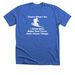 Telemark Skiing Designs, a Heather True Royal Premium Unisex Tee