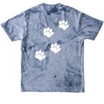 Wildcat Pride Tie Dye Tops-white printing, a Ocean Comfort Colors Colorblast Tee (back-view)