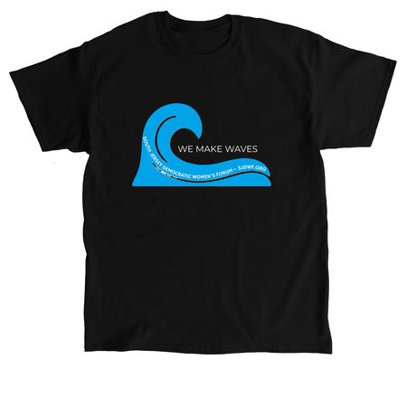 WE MAKE WAVES, a Black Classic Unisex Tee
