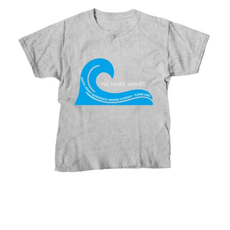 WE MAKE WAVES, a Sport Grey Youth Unisex Tee