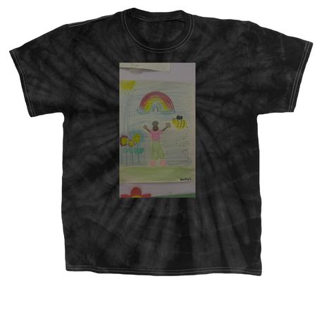 I love being me tie color&nbsp;, a Black Classic Tie Dye Tee