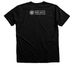 4E Apparel, a Black Heather Premium Unisex Tee (back-view)