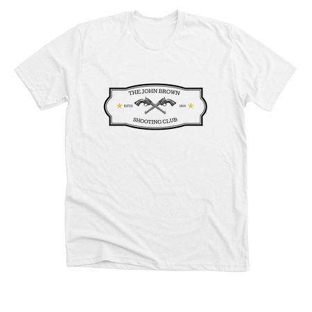 John Brown Shoot Club, a Solid White Blend Premium Unisex Tee