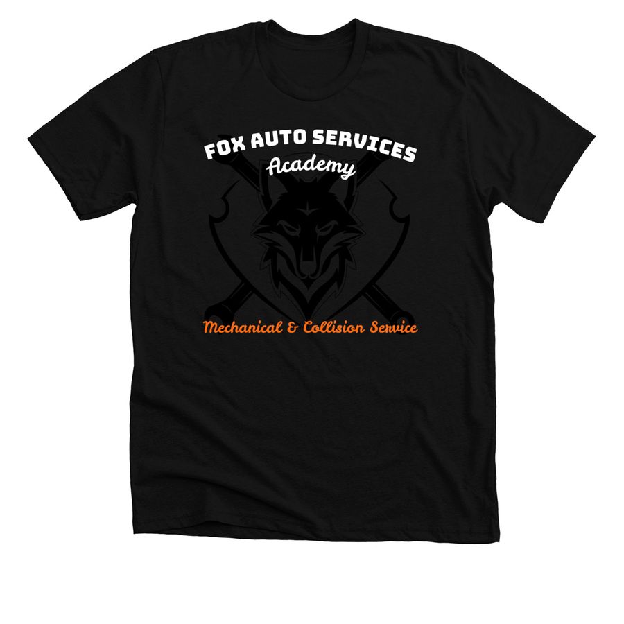 Fox Auto Services Academy, a Solid Black Blend Premium Unisex Tee