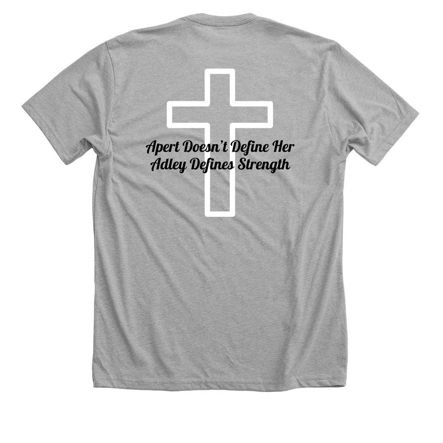 Love like Adley, a Athletic Heather Premium Unisex Tee (back-view)