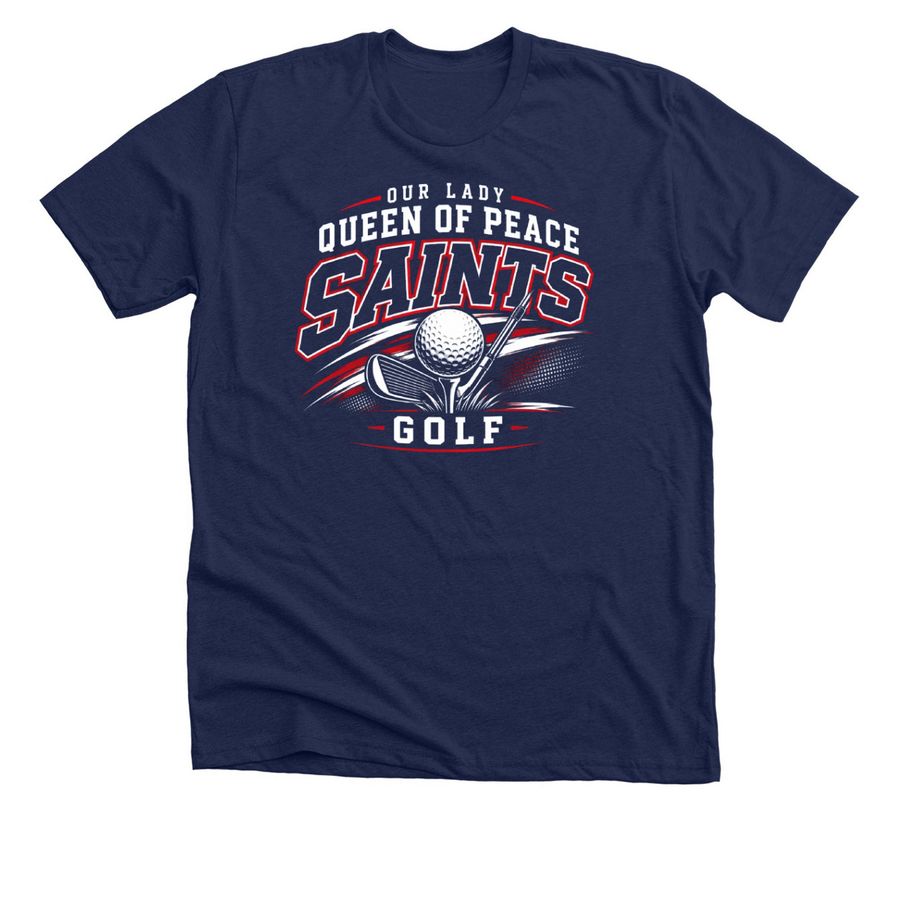 OLQP Golf, a Solid Navy Blend Premium Unisex Tee