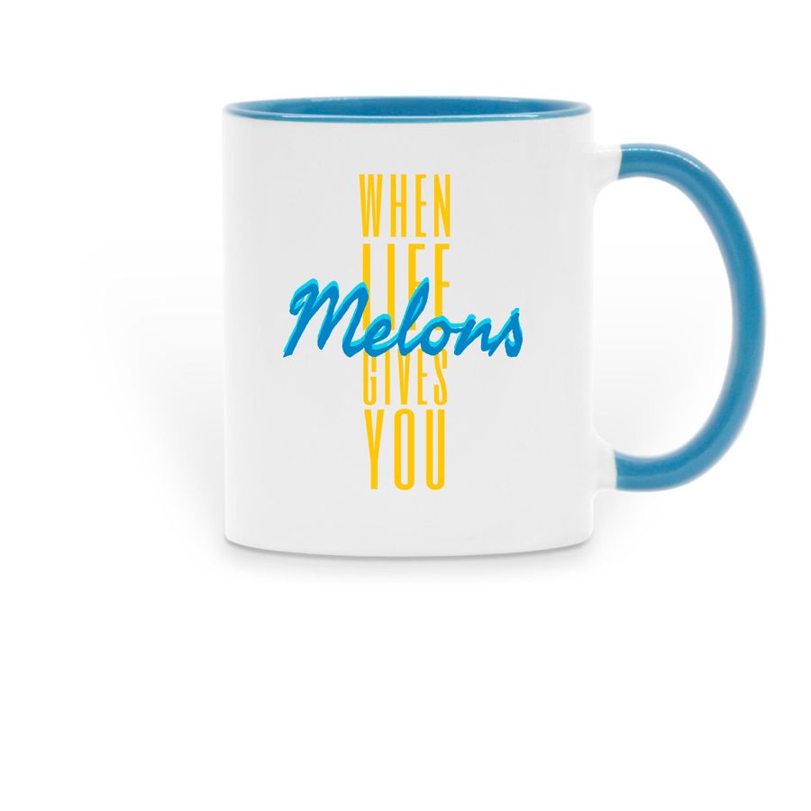 RWA "When life gives you", a Light Blue Two-Tone Ceramic Mug
