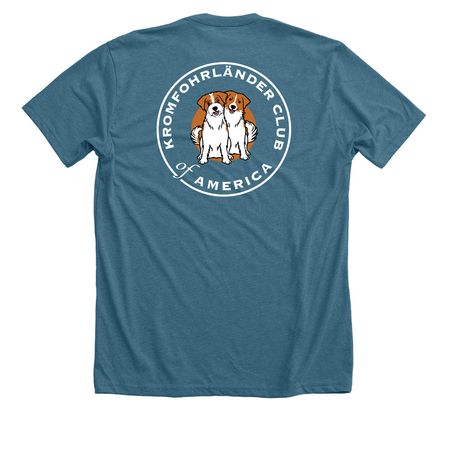 Shirts - Front & Back Print, a Heather Deep Teal Premium Unisex Tee (back-view)