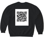 Wear Your Journey, a Black Softstyle Crewneck Sweatshirt (back-view)