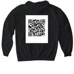 Wear Your Journey, a Black Gildan Softstyle Pullover Hoodie (back-view)