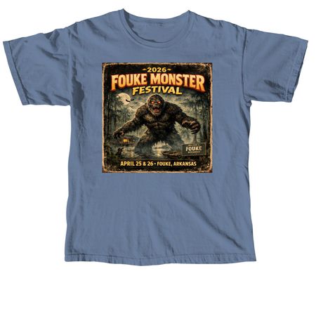 2026 Fouke Monster Festival, a Blue Jean Comfort Colors Unisex Tee