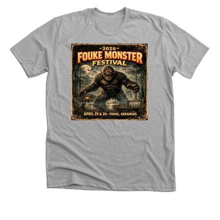 2026 Fouke Monster Festival, a Athletic Heather Premium Unisex Tee