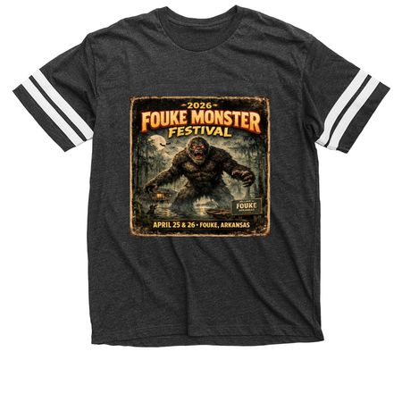 2026 Fouke Monster Festival, a Vintage Smoke / White Football Jersey Tee