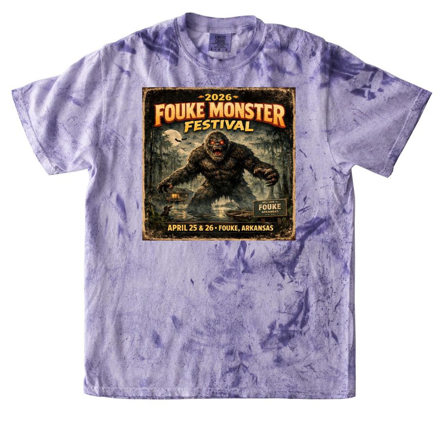 2026 Fouke Monster Festival, a Amethyst Comfort Colors Colorblast Tee