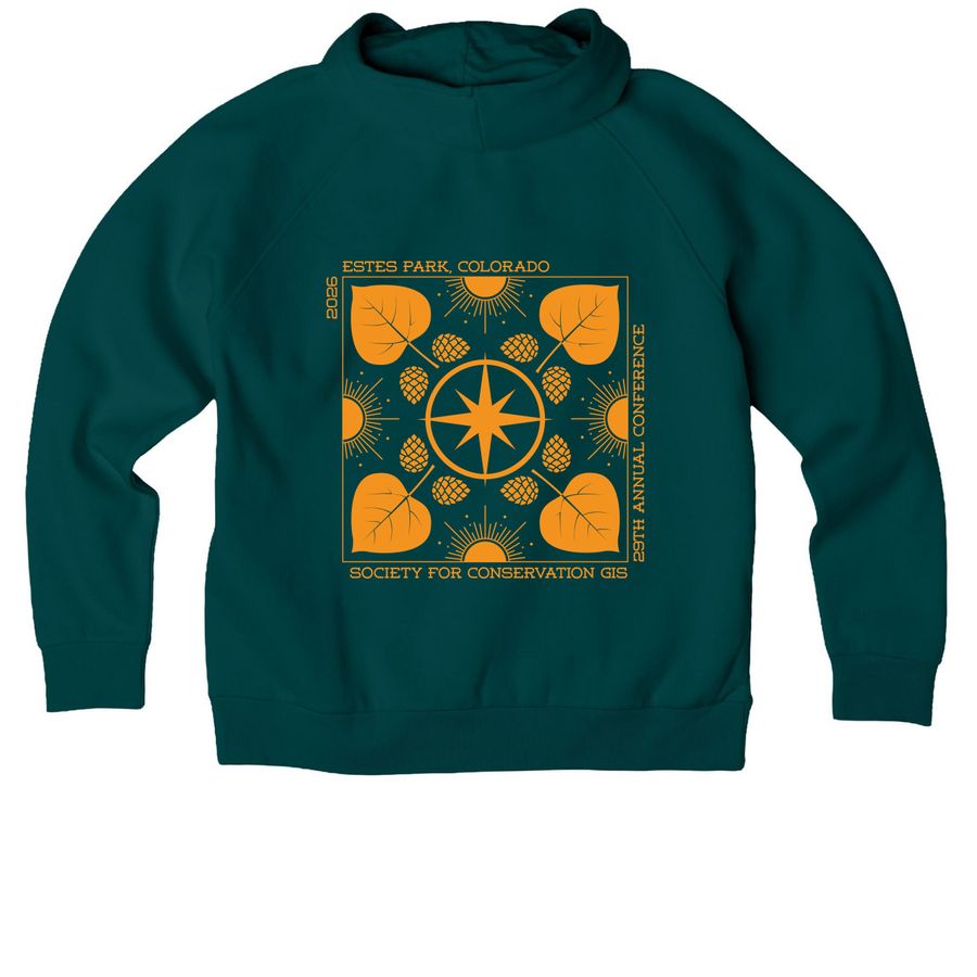 SCGIS 2026 Conference Hoodies, a Deep Sea Green Allmade Organic CVC Pullover Hoodie
