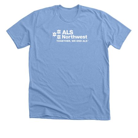 Together We End ALS, a Heather Carolina Blue Premium Unisex Tee